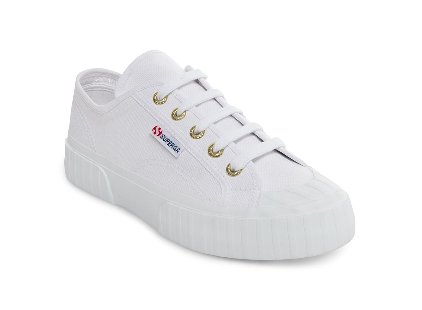 Espadrille Feminino Branco - Superga 2630 Stripe - LIGCZ-4637